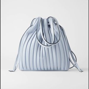 ZARA Pleated Bucket Bag